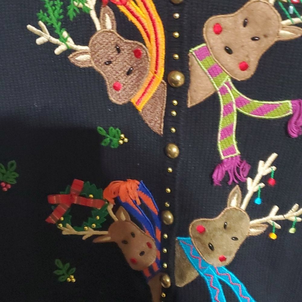 Hampshire Studio SNOW Decorated Half Jersey Size M - Picture 7 of 8